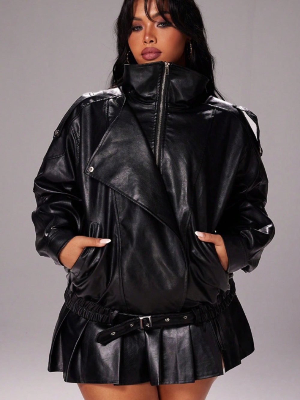 Black Pleather Jacket
